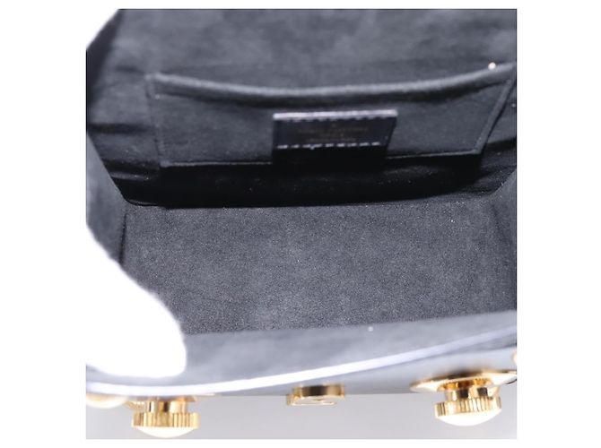 LOUIS VUITTON S Lock Bag Borsa a Mano Pelle Nero M82214 LV Auth ka5674SAM - vista 18