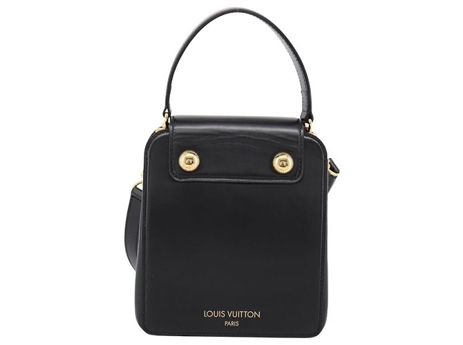 LOUIS VUITTON S Lock Bag Borsa a Mano Pelle Nero M82214 LV Auth ka5674SAM - vista 3