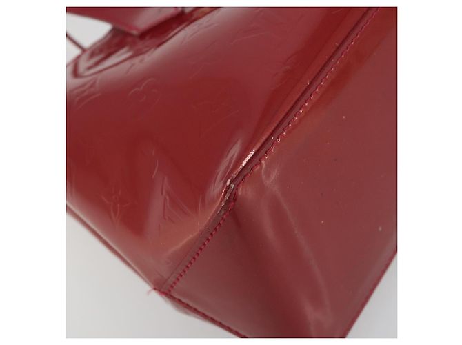 Borsa LOUIS VUITTON Monogram Vernis Wilshire PM Pomme D'amour M93642 Auth 195049A Rosso - vista 11