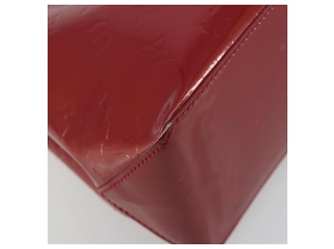 Borsa LOUIS VUITTON Monogram Vernis Wilshire PM Pomme D'amour M93642 Auth 195049A Rosso - vista 13