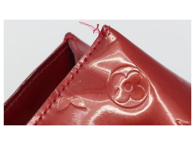 Borsa LOUIS VUITTON Monogram Vernis Wilshire PM Pomme D'amour M93642 Auth 195049A Rosso - vista 14