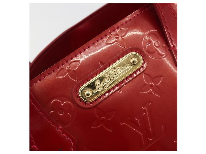 Borsa LOUIS VUITTON Monogram Vernis Wilshire PM Pomme D'amour M93642 Auth 195049A Rosso - vista 16