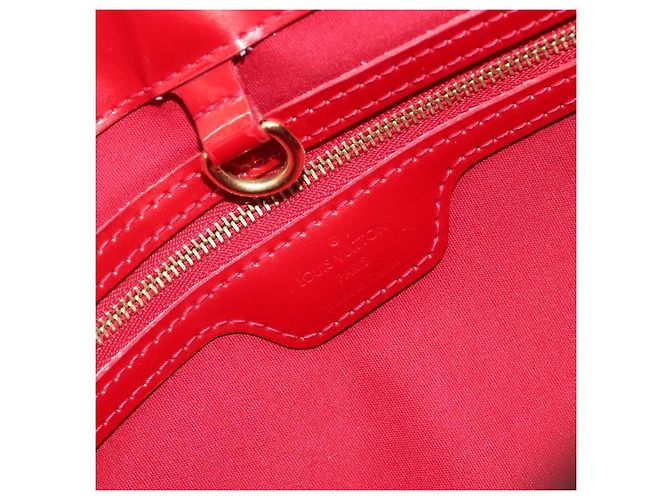 Borsa LOUIS VUITTON Monogram Vernis Wilshire PM Pomme D'amour M93642 Auth 195049A Rosso - vista 17