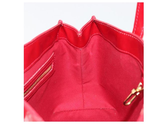 Borsa LOUIS VUITTON Monogram Vernis Wilshire PM Pomme D'amour M93642 Auth 195049A Rosso - vista 19