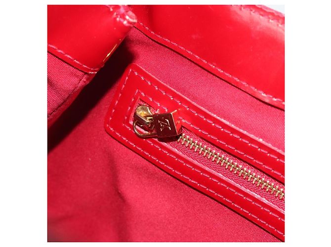 Borsa LOUIS VUITTON Monogram Vernis Wilshire PM Pomme D'amour M93642 Auth 195049A Rosso - vista 21
