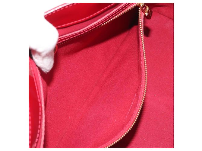 Borsa LOUIS VUITTON Monogram Vernis Wilshire PM Pomme D'amour M93642 Auth 195049A Rosso - vista 22