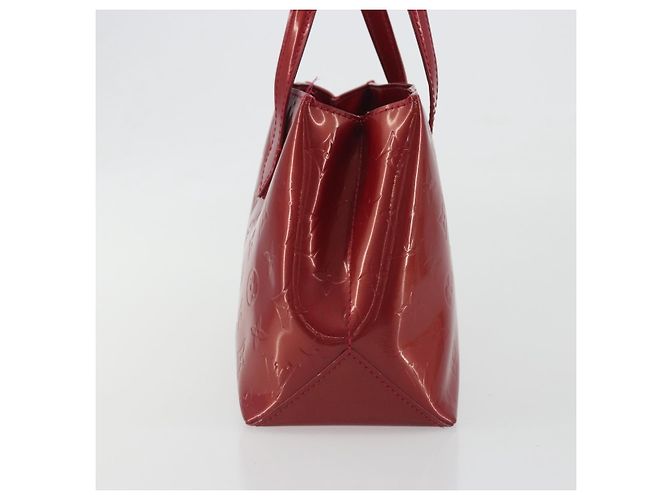 Borsa LOUIS VUITTON Monogram Vernis Wilshire PM Pomme D'amour M93642 Auth 195049A Rosso - vista 5