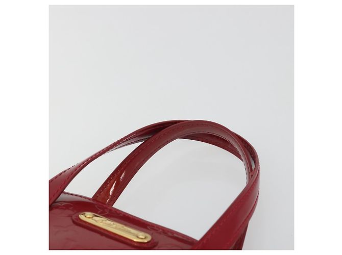 Borsa LOUIS VUITTON Monogram Vernis Wilshire PM Pomme D'amour M93642 Auth 195049A Rosso - vista 8