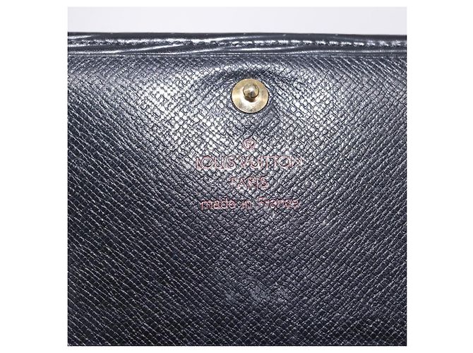 LOUIS VUITTON Epi Porte Monnaie Billets Tresor Wallet Black M61730 Auth 194463A Nero - vista 13
