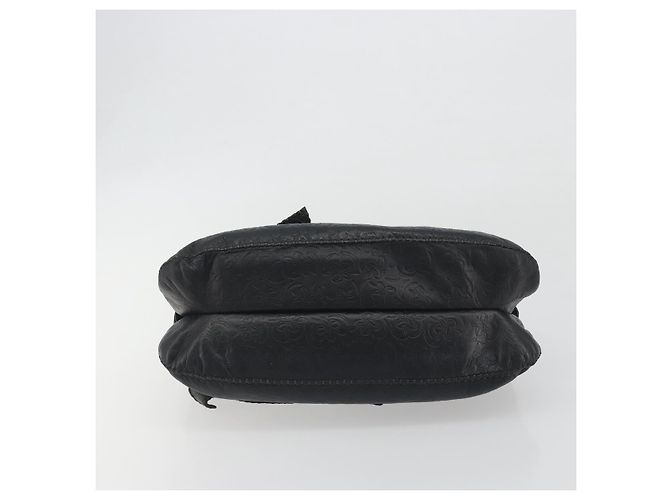Borsa Tote Salvatore Ferragamo Gancini in pelle nera e argento Auth 195388A Nero - vista 9