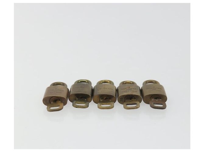 LOUIS VUITTON Set di 10 Lucchetti Lucchetto metallo Gold LV Auth 192561 D'oro - vista 4