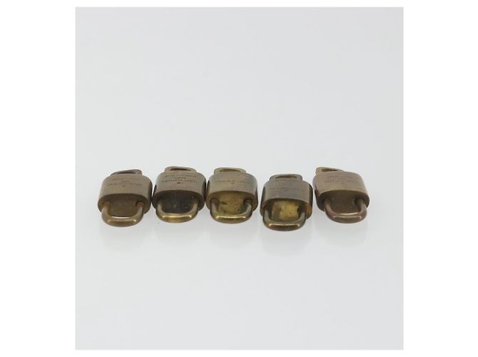 LOUIS VUITTON Set di 10 Lucchetti Lucchetto metallo Gold LV Auth 192561 D'oro - vista 5