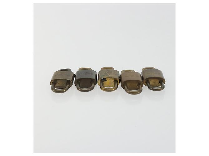 LOUIS VUITTON Set di 10 Lucchetti Lucchetto metallo Gold LV Auth 192561 D'oro - vista 7