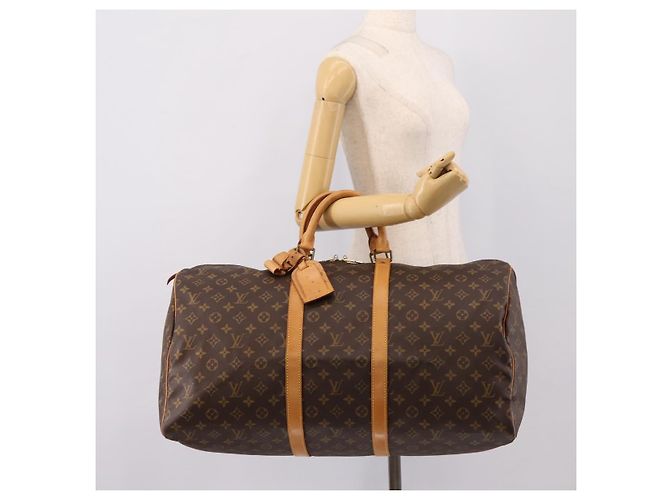 LOUIS VUITTON Monogram Keepall 55 Boston Bag M41424 LV Auth ka5627 Monogramma - vista 20