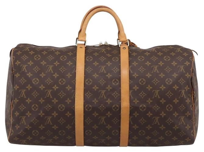 LOUIS VUITTON Monogram Keepall 55 Boston Bag M41424 LV Auth ka5627 Monogramma - vista 3