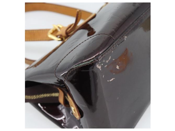 Borsa LOUIS VUITTON Monogram Vernis Rosewood Avenue Amarante M93510 Auth BA14170 Bordò - vista 14