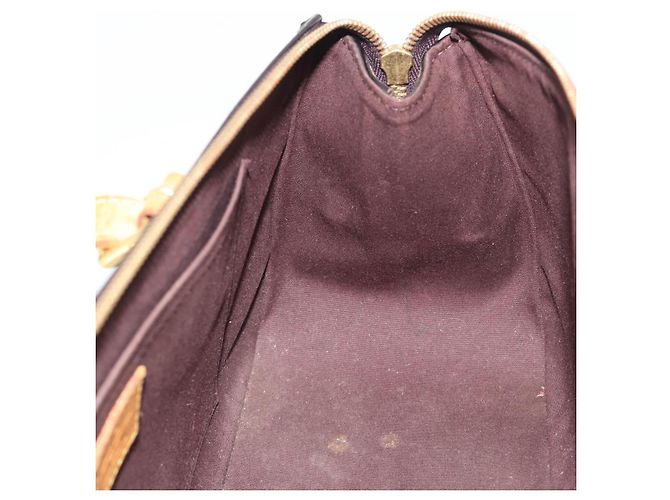 Borsa LOUIS VUITTON Monogram Vernis Rosewood Avenue Amarante M93510 Auth BA14170 Bordò - vista 18