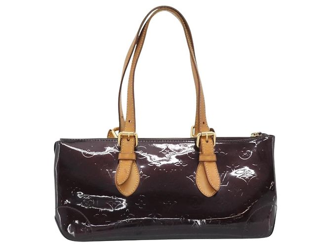 Borsa LOUIS VUITTON Monogram Vernis Rosewood Avenue Amarante M93510 Auth BA14170 Bordò - vista 2