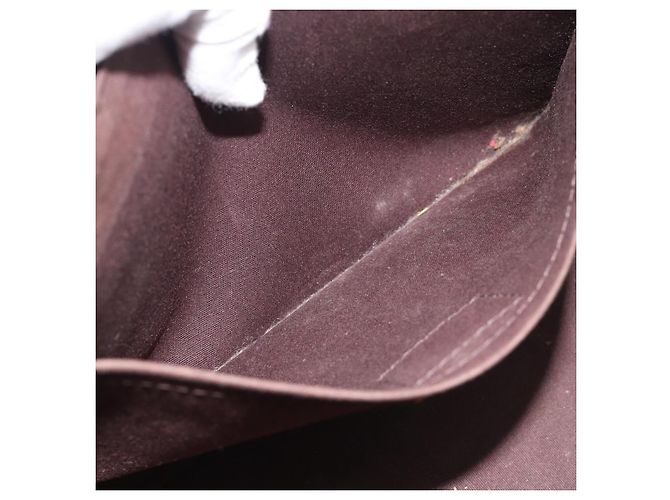 Borsa LOUIS VUITTON Monogram Vernis Rosewood Avenue Amarante M93510 Auth BA14170 Bordò - vista 20