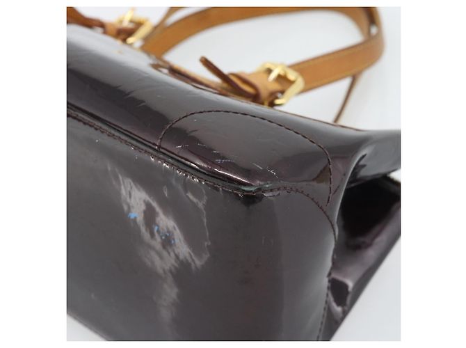 Borsa LOUIS VUITTON Monogram Vernis Rosewood Avenue Amarante M93510 Auth BA14170 Bordò - vista 9