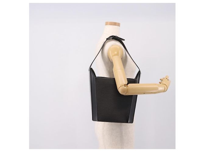 LOUIS VUITTON Epi Sac Saw Shoulder Bag Black M80161 LV Auth 195724 Nero - vista 21