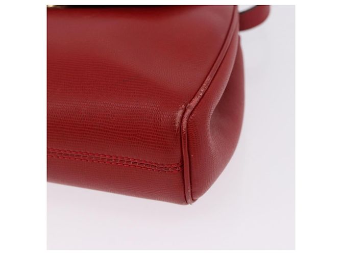 Céline Borsa a tracolla CELINE in pelle rossa e oro Auth 196766A Rosso D'oro - vista 11