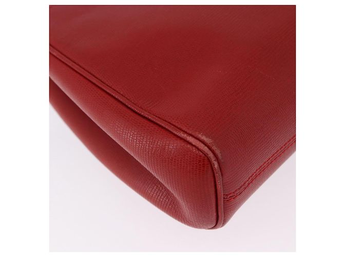 Céline Borsa a tracolla CELINE in pelle rossa e oro Auth 196766A Rosso D'oro - vista 12