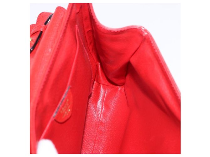 Céline Borsa a tracolla CELINE in pelle rossa e oro Auth 196766A Rosso D'oro - vista 18