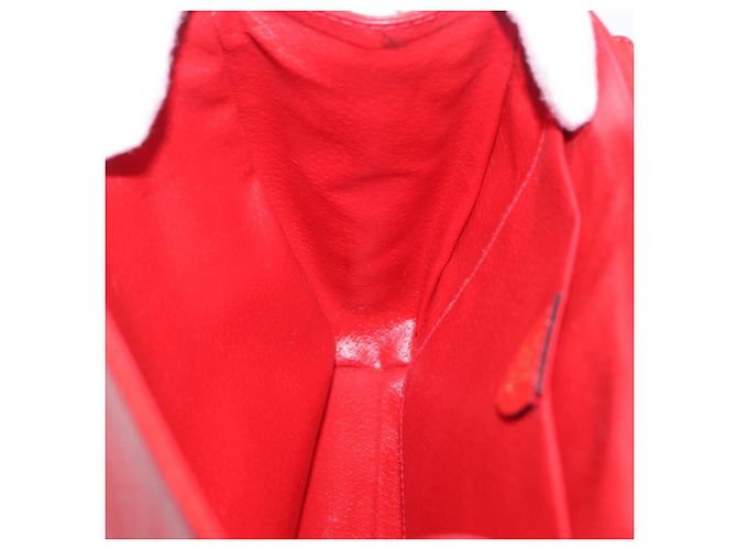 Céline Borsa a tracolla CELINE in pelle rossa e oro Auth 196766A Rosso D'oro - vista 19