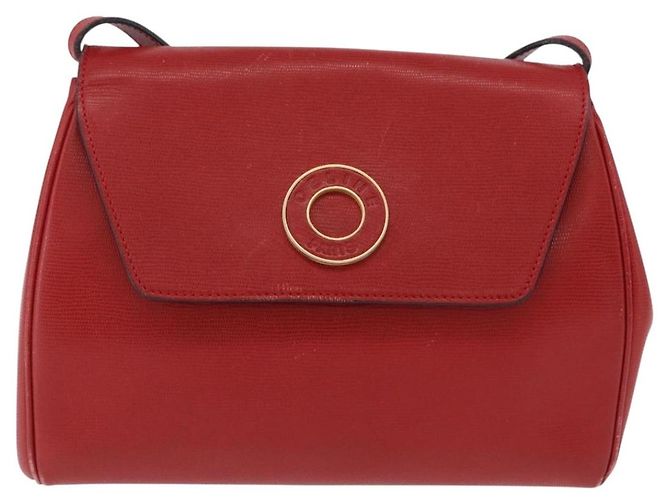 Céline Borsa a tracolla CELINE in pelle rossa e oro Auth 196766A Rosso D'oro - vista 2