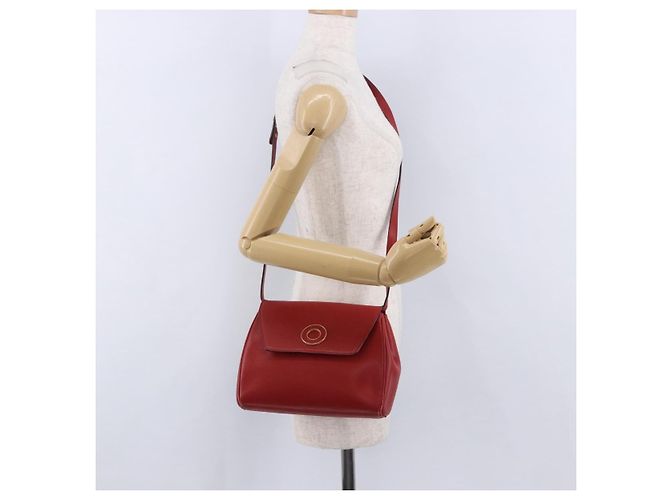 Céline Borsa a tracolla CELINE in pelle rossa e oro Auth 196766A Rosso D'oro - vista 21