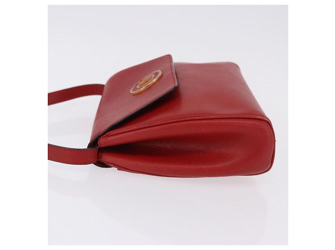 Céline Borsa a tracolla CELINE in pelle rossa e oro Auth 196766A Rosso D'oro - vista 5