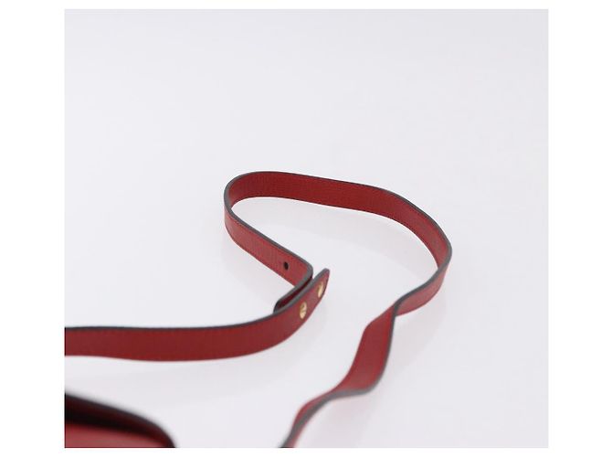 Céline Borsa a tracolla CELINE in pelle rossa e oro Auth 196766A Rosso D'oro - vista 8