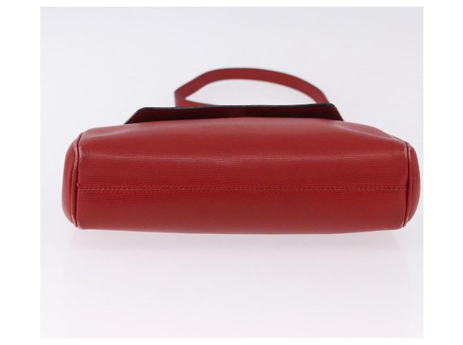 Céline Borsa a tracolla CELINE in pelle rossa e oro Auth 196766A Rosso D'oro - vista 9