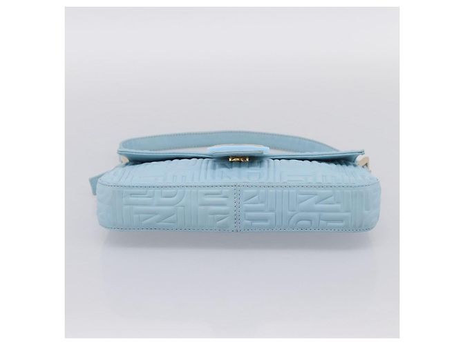 Borsa a tracolla FENDI Mamma Baguette Azzurro Argento Auth 196364M Blu chiaro - vista 9