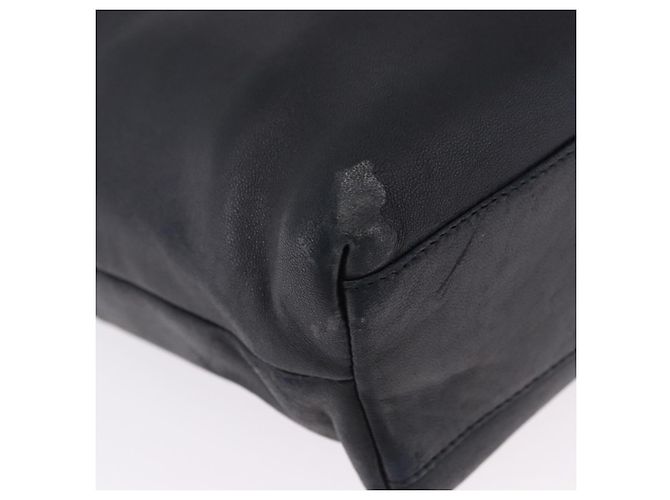 Borsa a tracolla Salvatore Ferragamo in pelle nera e argento Auth ka5635 Nero - vista 10