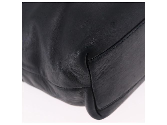 Borsa a tracolla Salvatore Ferragamo in pelle nera e argento Auth ka5635 Nero - vista 12