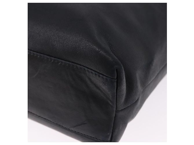Borsa a tracolla Salvatore Ferragamo in pelle nera e argento Auth ka5635 Nero - vista 13