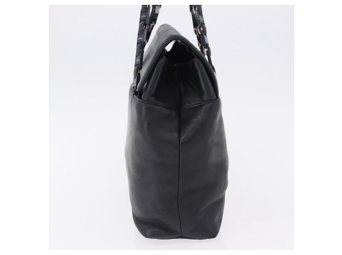 Borsa a tracolla Salvatore Ferragamo in pelle nera e argento Auth ka5635 Nero - vista 4