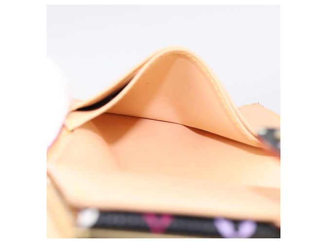 LOUIS VUITTON Multicolor Porte Monnaie Viennois Wallet M92987 LV Auth 196471A Nero - vista 16