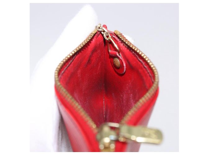 LOUIS VUITTON Epi Pochette Cles Coin Purse Red M63807 LV Auth 194483A - vista 16