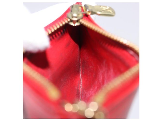 LOUIS VUITTON Epi Pochette Cles Coin Purse Red M63807 LV Auth 194483A - vista 17