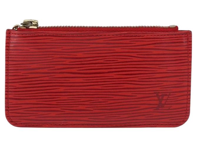 LOUIS VUITTON Epi Pochette Cles Coin Purse Red M63807 LV Auth 194483A - vista 2