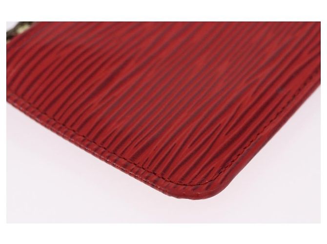 LOUIS VUITTON Epi Pochette Cles Coin Purse Red M63807 LV Auth 194483A - vista 9
