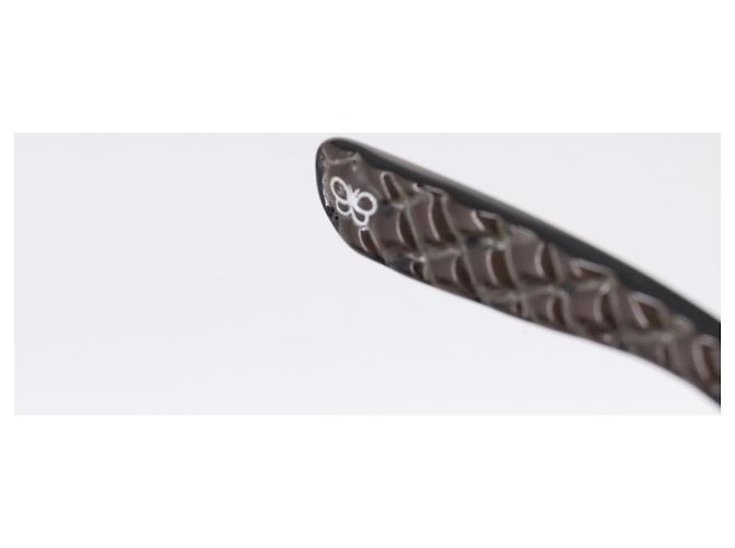 Occhiali da sole BOTTEGA VENETA INTRECCIATO Plastica Nero Tono Oro Auth BA15035 - vista 10