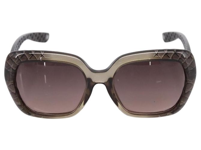 Occhiali da sole BOTTEGA VENETA INTRECCIATO Plastica Nero Tono Oro Auth BA15035 - vista 2