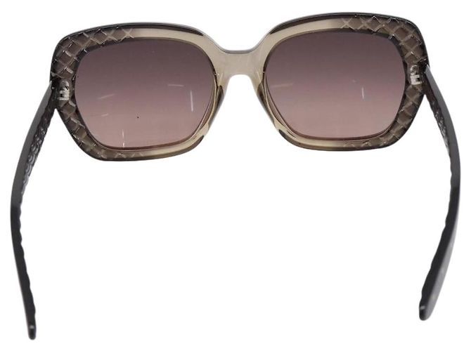 Occhiali da sole BOTTEGA VENETA INTRECCIATO Plastica Nero Tono Oro Auth BA15035 - vista 3