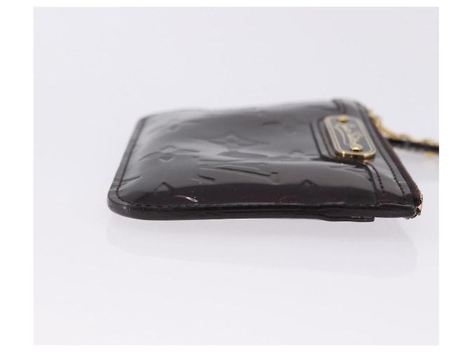 LOUIS VUITTON Monogram Vernis Pochette Cles NM Monedero Amarante M93557 Auth 195596 Burdeos - vista 4