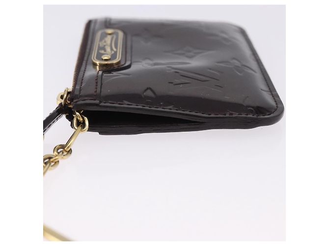 LOUIS VUITTON Monogram Vernis Pochette Cles NM Monedero Amarante M93557 Auth 195596 Burdeos - vista 5