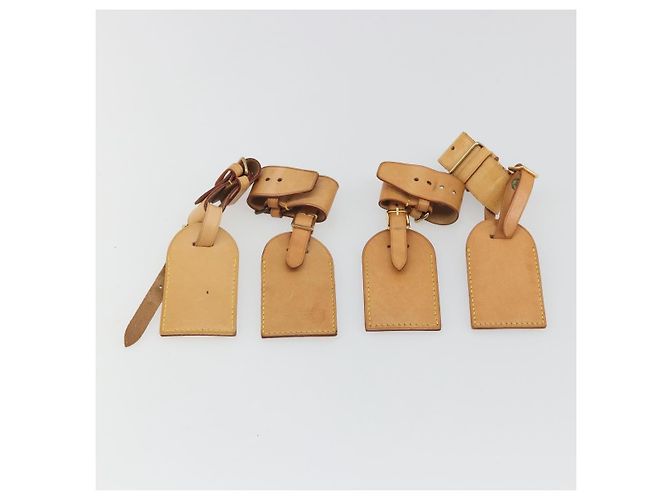 LOUIS VUITTON Etichetta per nome Powanie 10 Set Powanie Leather Beige LV Auth 192566 - vista 7